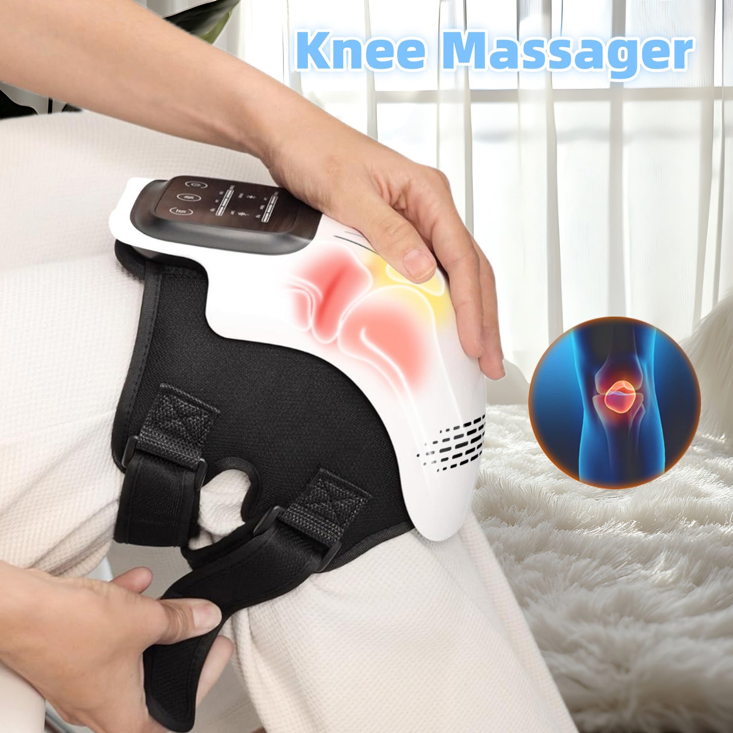 Smart Electric Heating Knee Massager – Pain Relief & Vibration Therapy