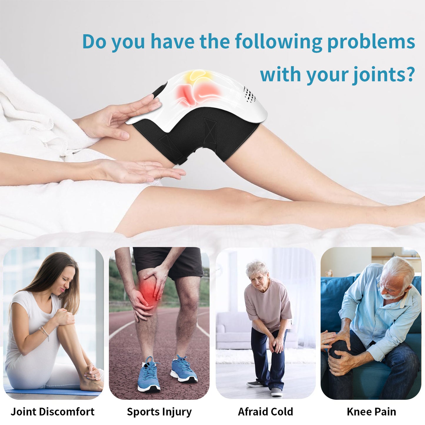 Smart Electric Heating Knee Massager – Pain Relief & Vibration Therapy